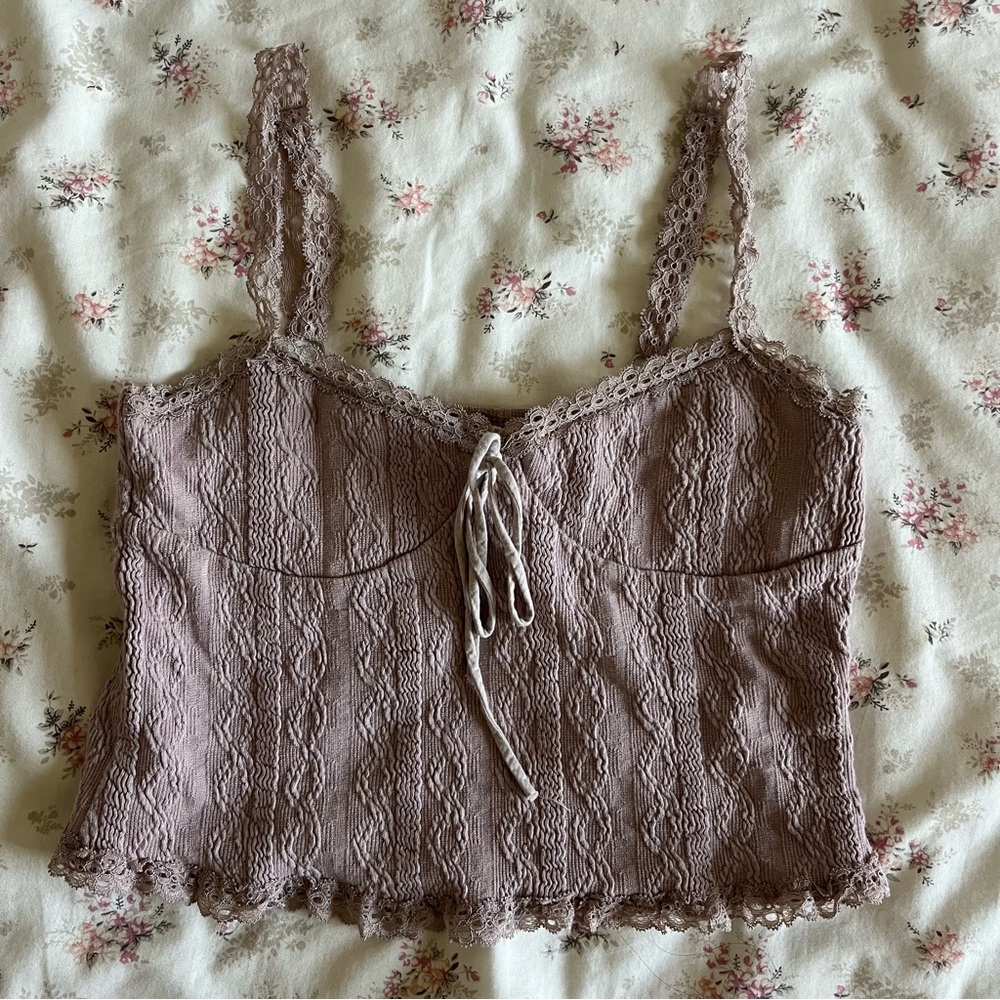 Edikted Lacey Knit Tank Top